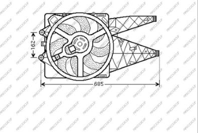 Prasco FT342F004 - Ventilateur, refroidissement du moteur cwaw.fr