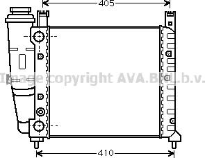 Prasco FT2076 - Radiateur, refroidissement du moteur cwaw.fr