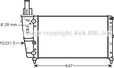 Prasco FT2140 - Radiateur, refroidissement du moteur cwaw.fr