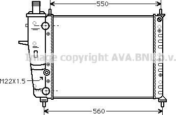 Prasco FT2160 - Radiateur, refroidissement du moteur cwaw.fr