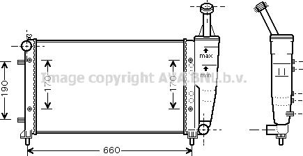 Prasco FT2300 - Radiateur, refroidissement du moteur cwaw.fr