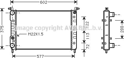 Prasco FT2224 - Radiateur, refroidissement du moteur cwaw.fr