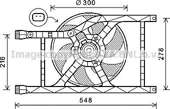 Prasco FT7593 - Ventilateur, refroidissement du moteur cwaw.fr