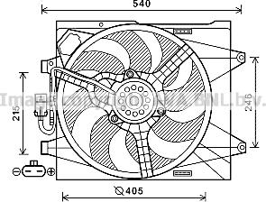 Prasco FT7582 - Ventilateur, refroidissement du moteur cwaw.fr