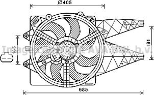 Prasco FT7603 - Ventilateur, refroidissement du moteur cwaw.fr