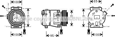 Prasco FTAK050 - Compresseur, climatisation cwaw.fr