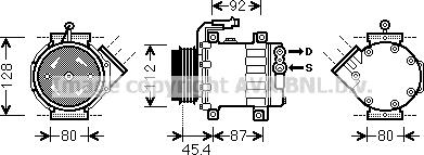 Prasco FTAK366 - Compresseur, climatisation cwaw.fr