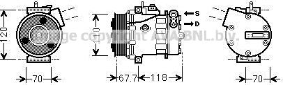 Prasco FTAK384 - Compresseur, climatisation cwaw.fr