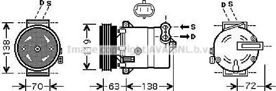 Prasco FTAK334 - Compresseur, climatisation cwaw.fr