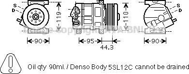 Prasco FTAK330 - Compresseur, climatisation cwaw.fr