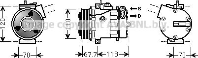 Prasco FTK384 - Compresseur, climatisation cwaw.fr