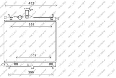 Prasco HN002R001 - Radiateur, refroidissement du moteur cwaw.fr