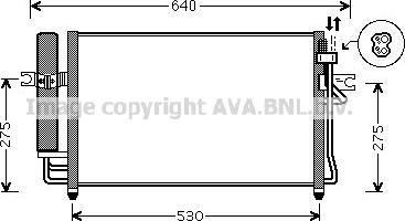 Prasco HY5087D - Condensateur, climatisation cwaw.fr