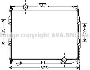 Prasco HY2108 - Radiateur, refroidissement du moteur cwaw.fr