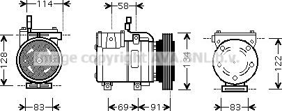 Prasco HYAK199 - Compresseur, climatisation cwaw.fr