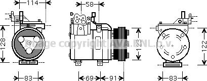 Prasco HYAK196 - Compresseur, climatisation cwaw.fr