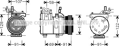 Prasco HYAK161 - Compresseur, climatisation cwaw.fr