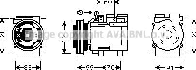 Prasco HYAK138 - Compresseur, climatisation cwaw.fr