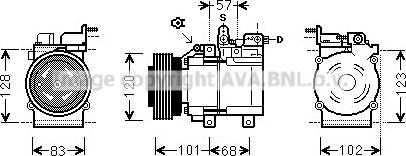 Prasco HYAK123 - Compresseur, climatisation cwaw.fr