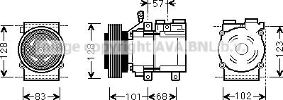 Prasco HYAK324 - Compresseur, climatisation cwaw.fr