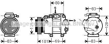 Prasco HYAK240 - Compresseur, climatisation cwaw.fr