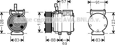 Prasco HYAK258 - Compresseur, climatisation cwaw.fr