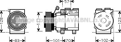 Prasco HYAK219 - Compresseur, climatisation cwaw.fr