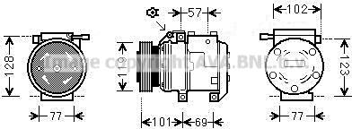 Prasco HYAK222 - Compresseur, climatisation cwaw.fr