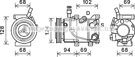 Prasco HYK442 - Compresseur, climatisation cwaw.fr