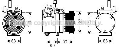 Prasco HYK065 - Compresseur, climatisation cwaw.fr