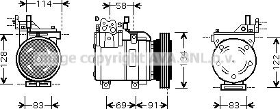 Prasco HYK199 - Compresseur, climatisation cwaw.fr