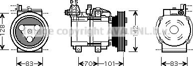 Prasco HYK149 - Compresseur, climatisation cwaw.fr