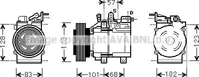 Prasco HYK324 - Compresseur, climatisation cwaw.fr