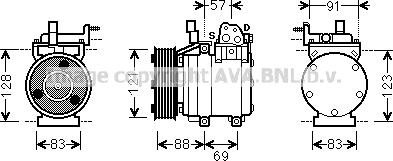 Prasco HYK258 - Compresseur, climatisation cwaw.fr