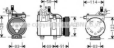 Prasco HYK267 - Compresseur, climatisation cwaw.fr