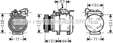 Prasco HYK208 - Compresseur, climatisation cwaw.fr