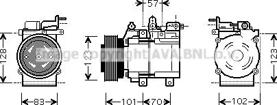 Prasco HYK219 - Compresseur, climatisation cwaw.fr