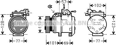 Prasco HYK222 - Compresseur, climatisation cwaw.fr