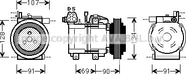 Prasco HYK278 - Compresseur, climatisation cwaw.fr