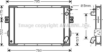 Prasco IV2023 - Radiateur, refroidissement du moteur cwaw.fr