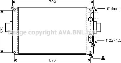 Prasco IV2022 - Radiateur, refroidissement du moteur cwaw.fr