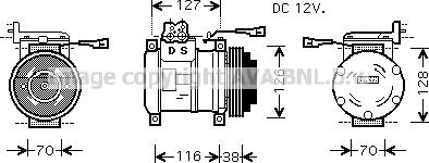 Prasco IVK075 - Compresseur, climatisation cwaw.fr