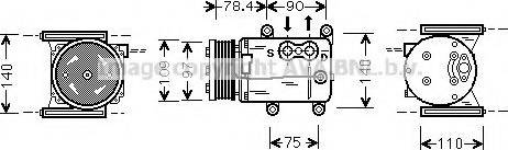 Prasco JRK025 - Compresseur, climatisation cwaw.fr