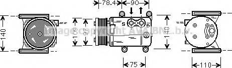 Prasco JRK026 - Compresseur, climatisation cwaw.fr