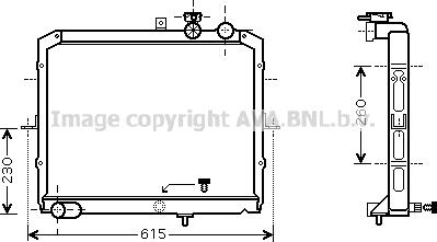 Prasco KAA2033 - Radiateur, refroidissement du moteur cwaw.fr