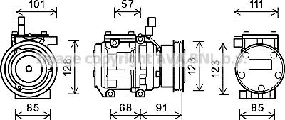 Prasco KAAK145 - Compresseur, climatisation cwaw.fr