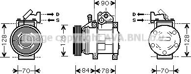 Prasco KAK052 - Compresseur, climatisation cwaw.fr