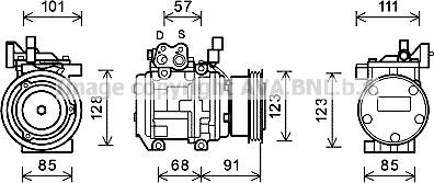 Prasco KAK145 - Compresseur, climatisation cwaw.fr