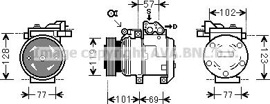 Prasco KAK146 - Compresseur, climatisation cwaw.fr