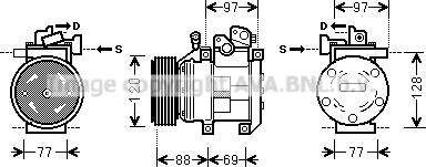 Prasco KAK117 - Compresseur, climatisation cwaw.fr